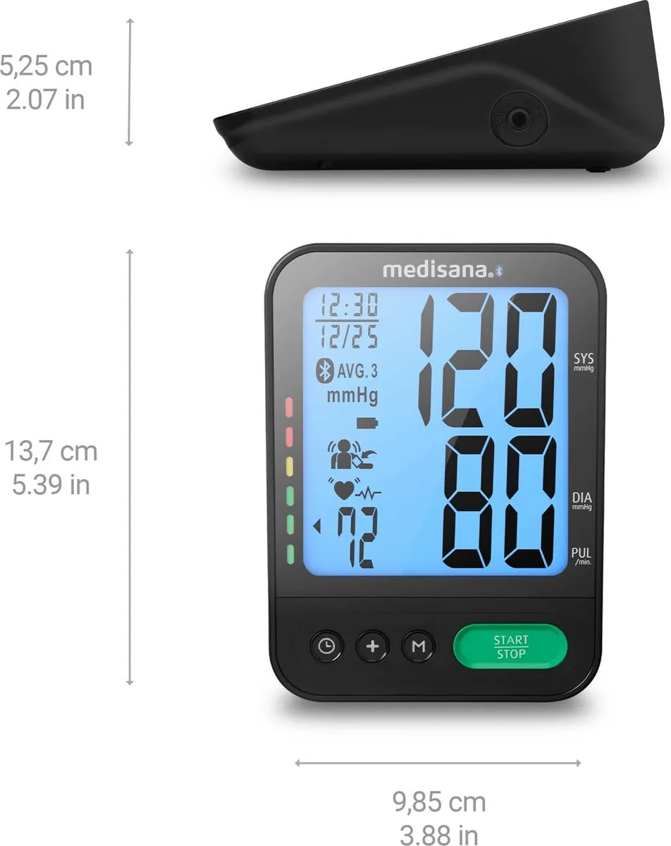 Medisana BU 580 Bovenarm Bloeddrukmeter - 2 Personen - 120 Metingen - Zwart