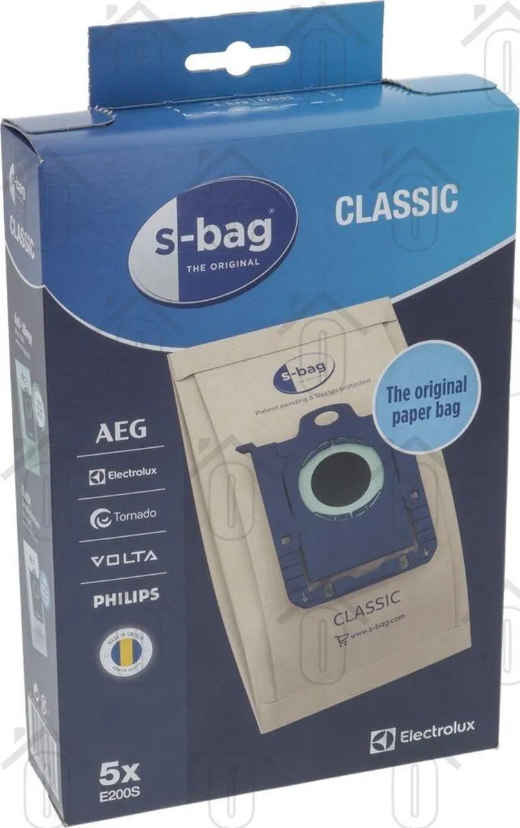 Electrolux S-Bag Stofzuigerzak E200S - 5 Stuks - afbeelding 6 van 6