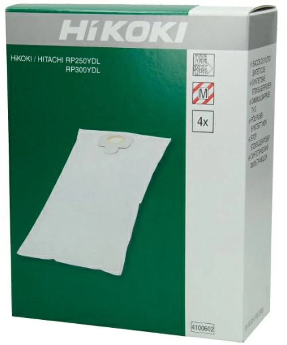 Hikoki RP Serie Stofzuigerzakken 4 Stuks - RP250YDL/RP300YDL