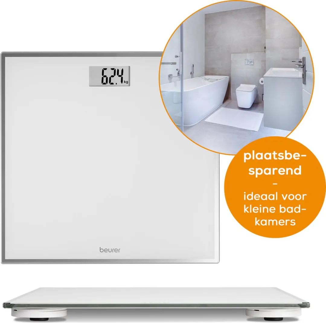 Beurer GS 120 Personenweegschaal - Digitaal - 150 kg - Wit - afbeelding 6 van 6