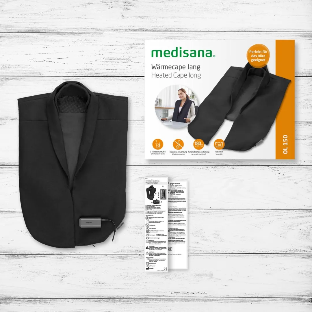 Medisana OL 150 Warmtecape - Eenpersoons 24W - Zwart - afbeelding 6 van 6
