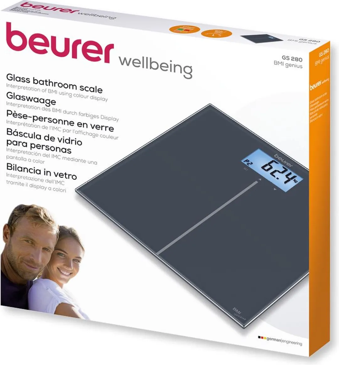 Beurer GS 280 Digitale Personenweegschaal - 10 Gebruikers - Zwart