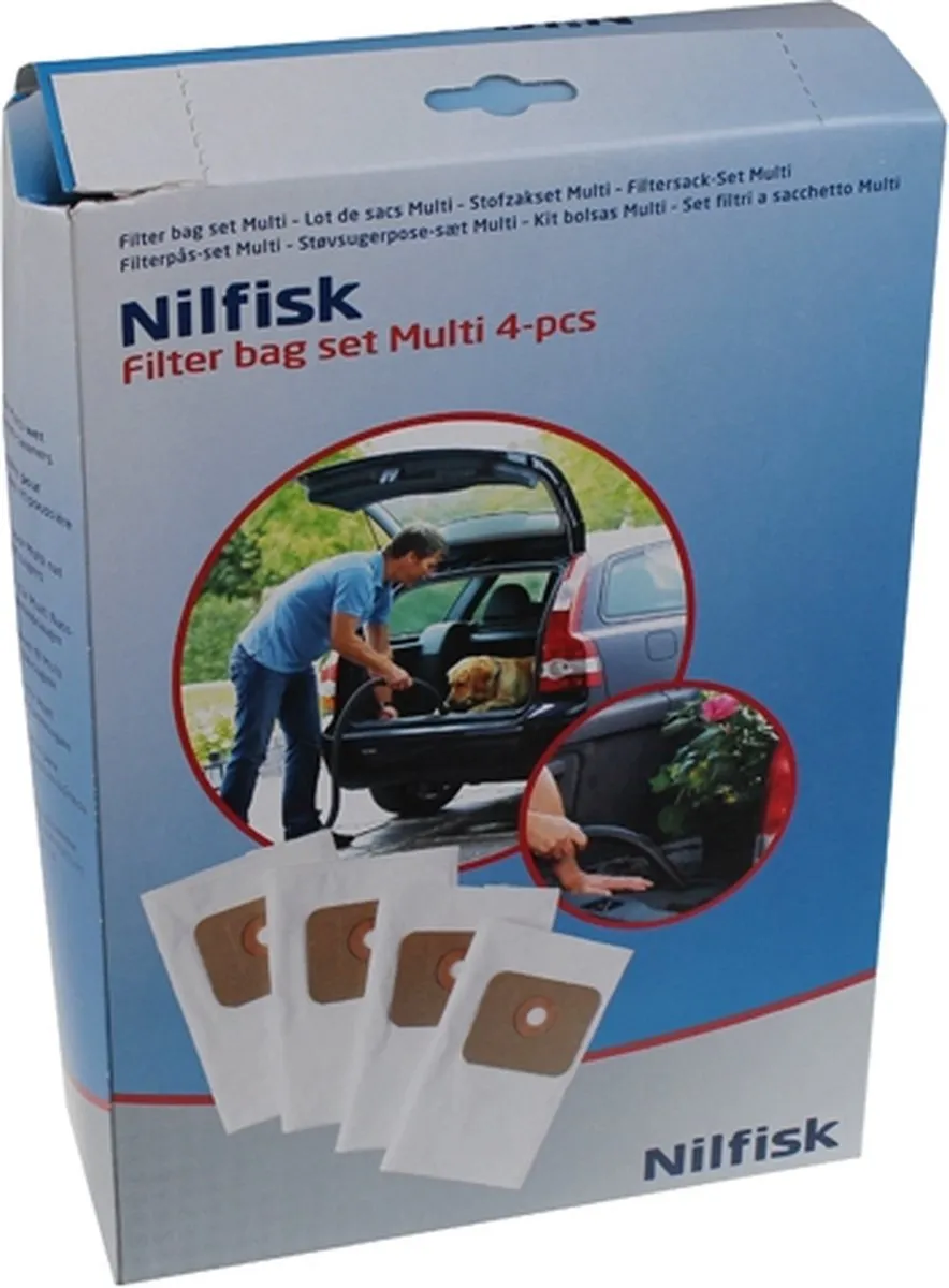 Nilfisk Stofzuigerzakken Multi Serie - 4 Stuks
