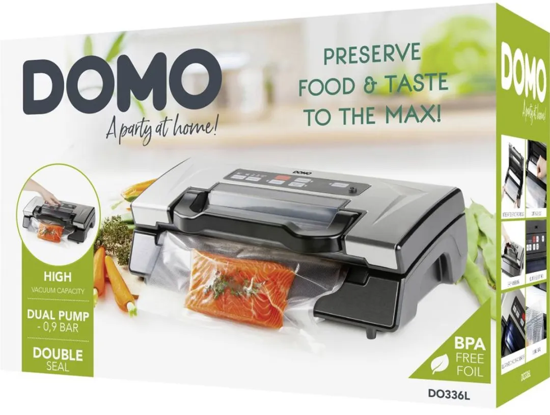 Domo DO336L Vacumeermachine - 130W - 5m Vacumeerrol - Zwart - afbeelding 6 van 6
