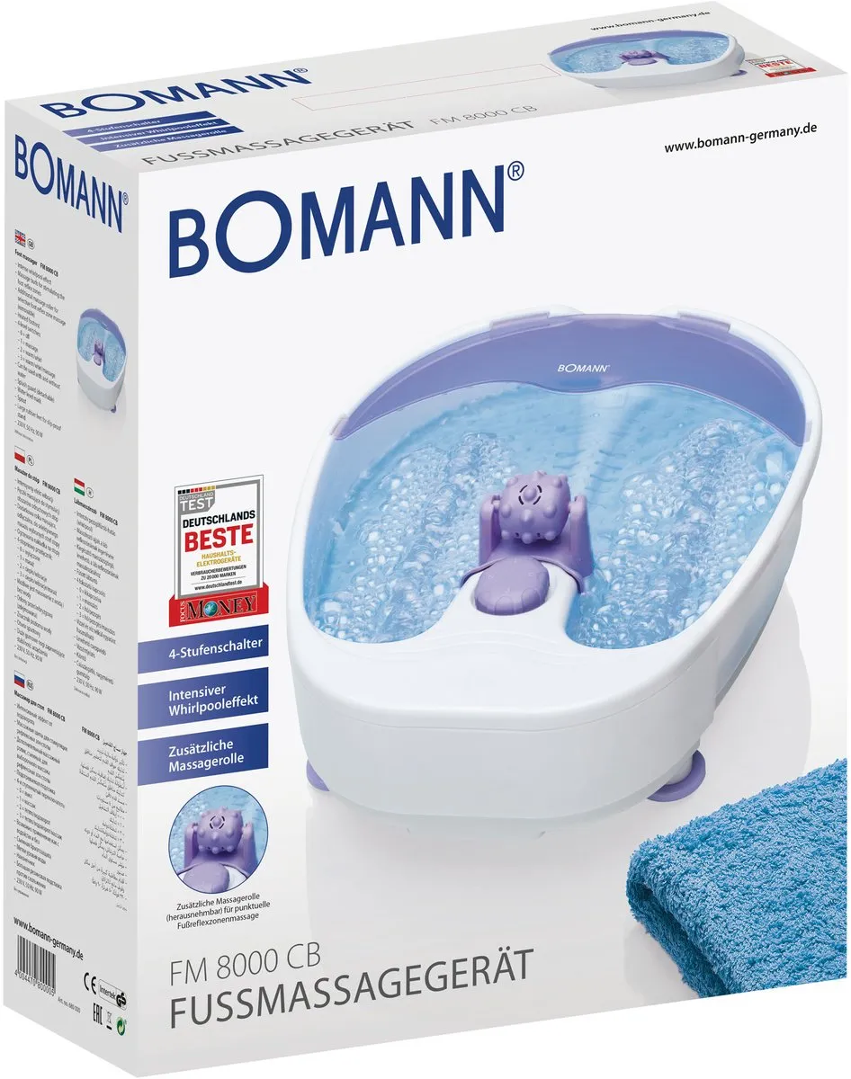 Bomann FM 8000 -  Voetmassage - Voetenbad -Wit, Sering
