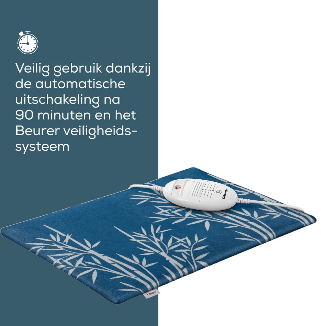 Beurer HK 35 Cosy Elektrisch Warmtekussen 40x30cm - Blauw/wit
