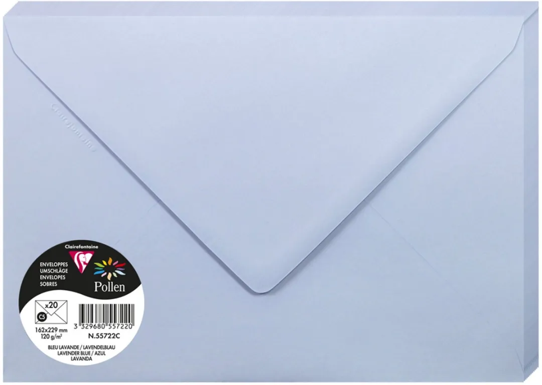 Clairefontaine C5 Gold C5 Enveloppen - 20 Stuks - afbeelding 6 van 6