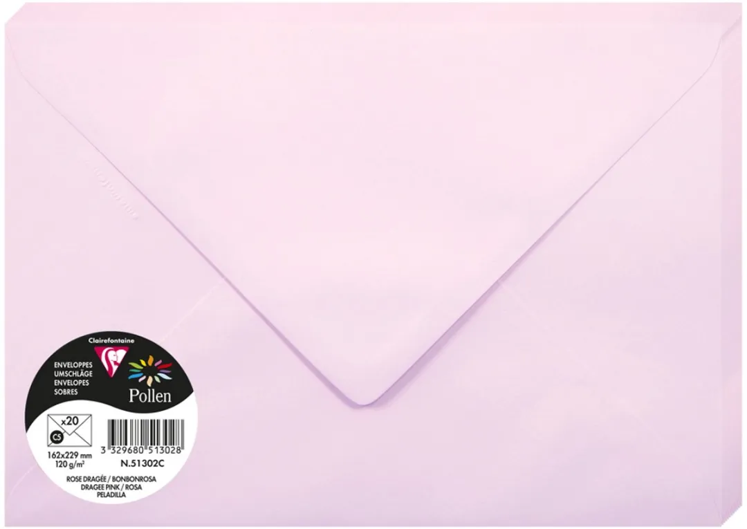 Clairefontaine C5 Gold C5 Enveloppen - 20 Stuks