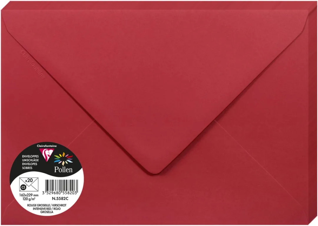 Clairefontaine C5 Gold C5 Enveloppen - 20 Stuks