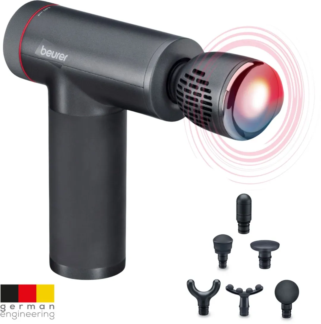 Beurer MG 195 HOT & COLD Massagepistool - 7 Koppen - Antraciet