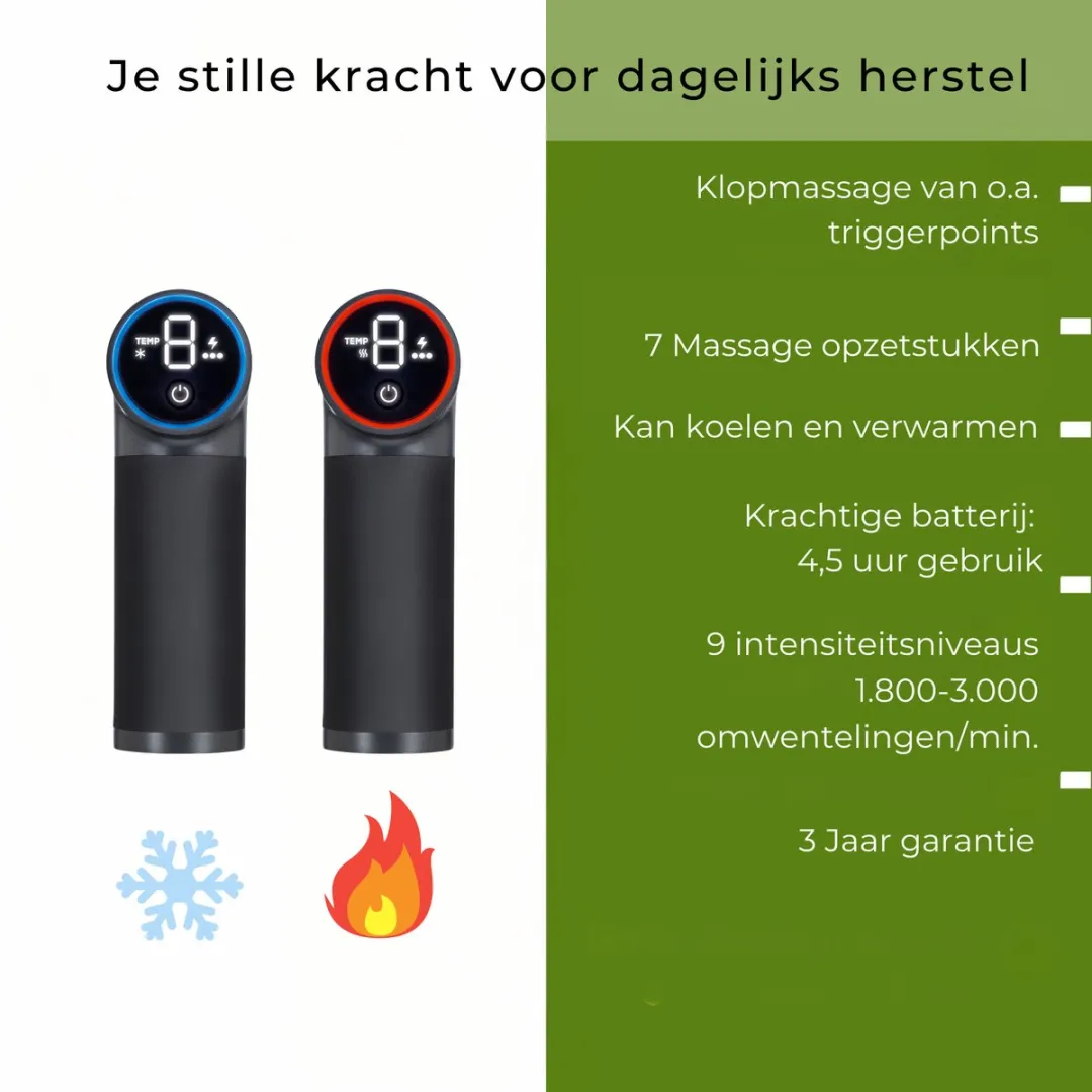 Beurer MG 195 HOT & COLD Massagepistool - 7 Koppen - Antraciet