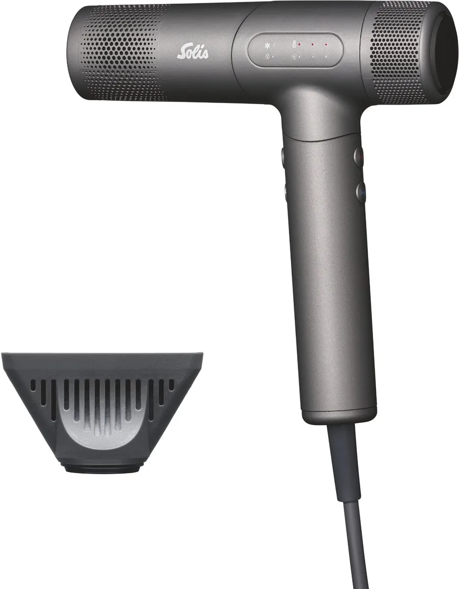 Solis AirVolution 280SE Föhn - Professionele Haardroger - 1600W - Ionentechnologie - 3 Temperatuurstanden en 3 Luchtsnelheden - Intelligente Temperatuurcontrole