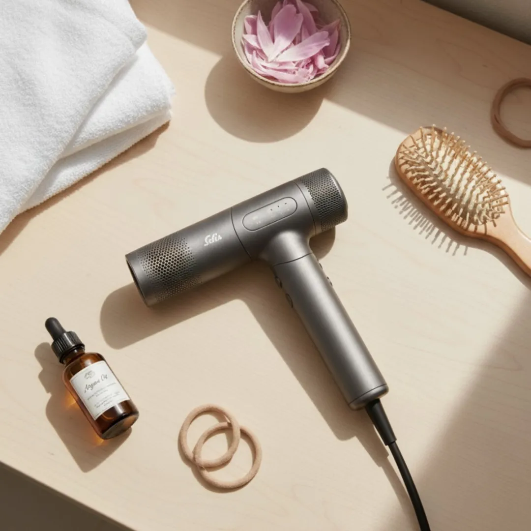 Solis AirVolution 280SE Föhn - Professionele Haardroger - 1600W - Ionentechnologie - 3 Temperatuurstanden en 3 Luchtsnelheden - Intelligente Temperatuurcontrole