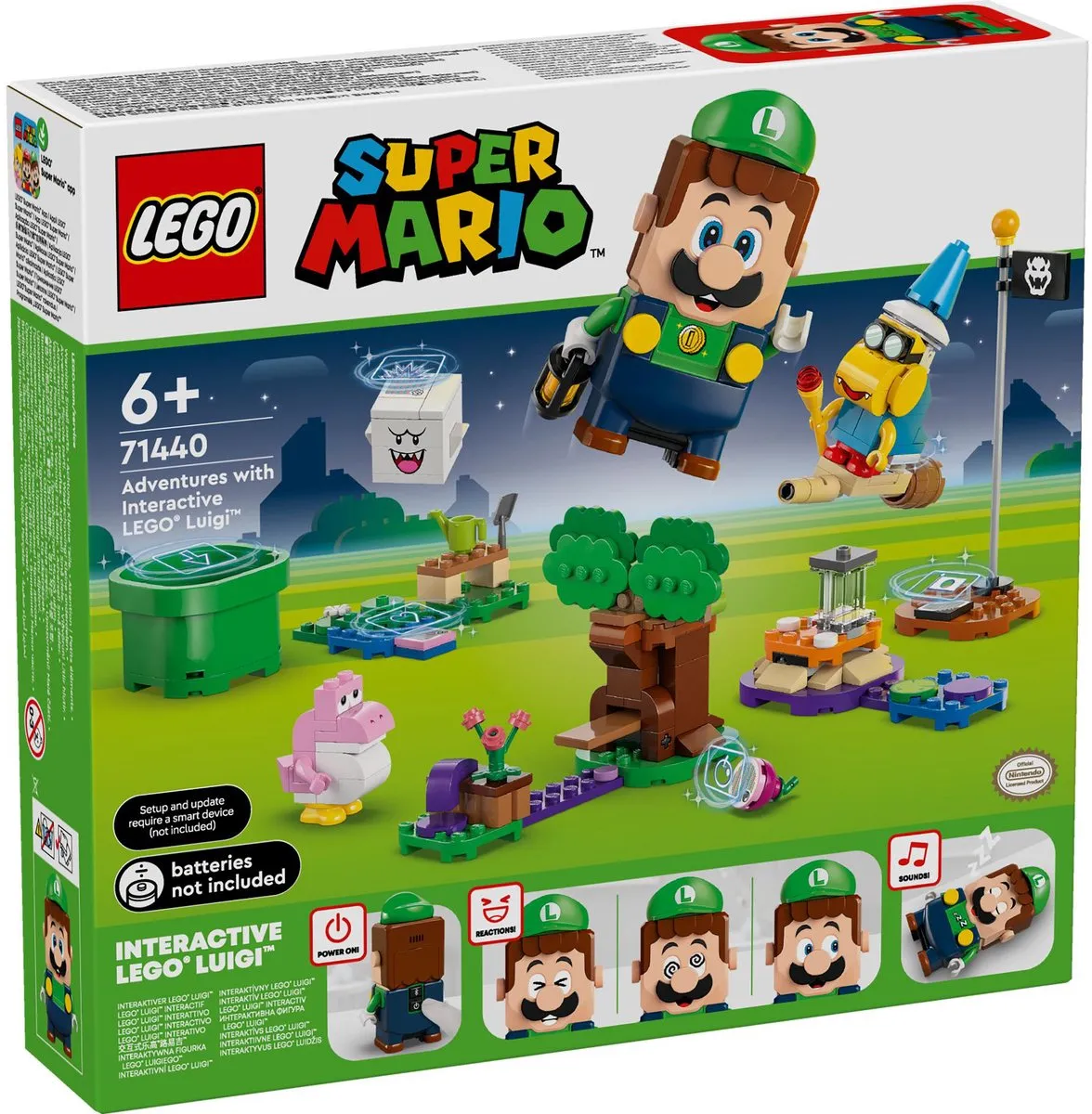 LEGO Super Mario Avonturen Luigi 71440 - 210 Stukken - 4 Minifiguren