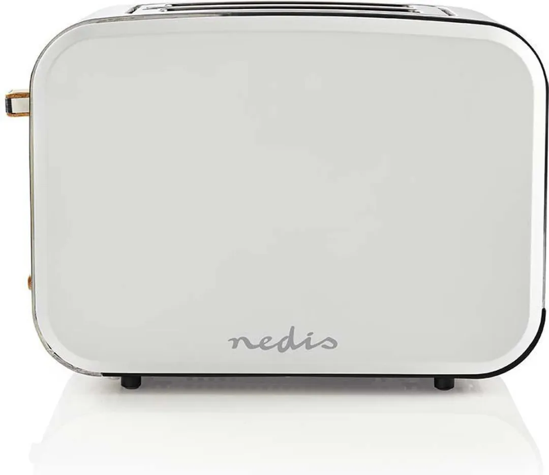 Nedis Broodrooster KABT510EWT - 2 Sleuven 900W - Wit