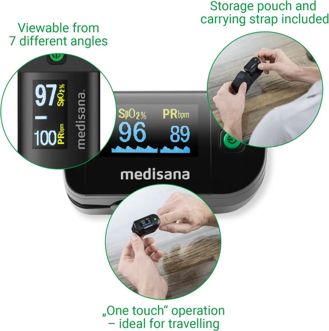 Medisana PM 100 Saturatiemeter - Zwart