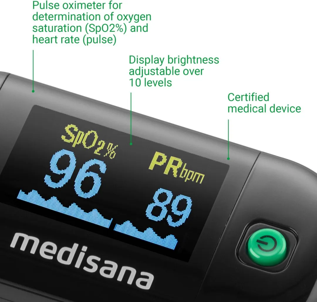 Medisana PM 100 Saturatiemeter - Zwart