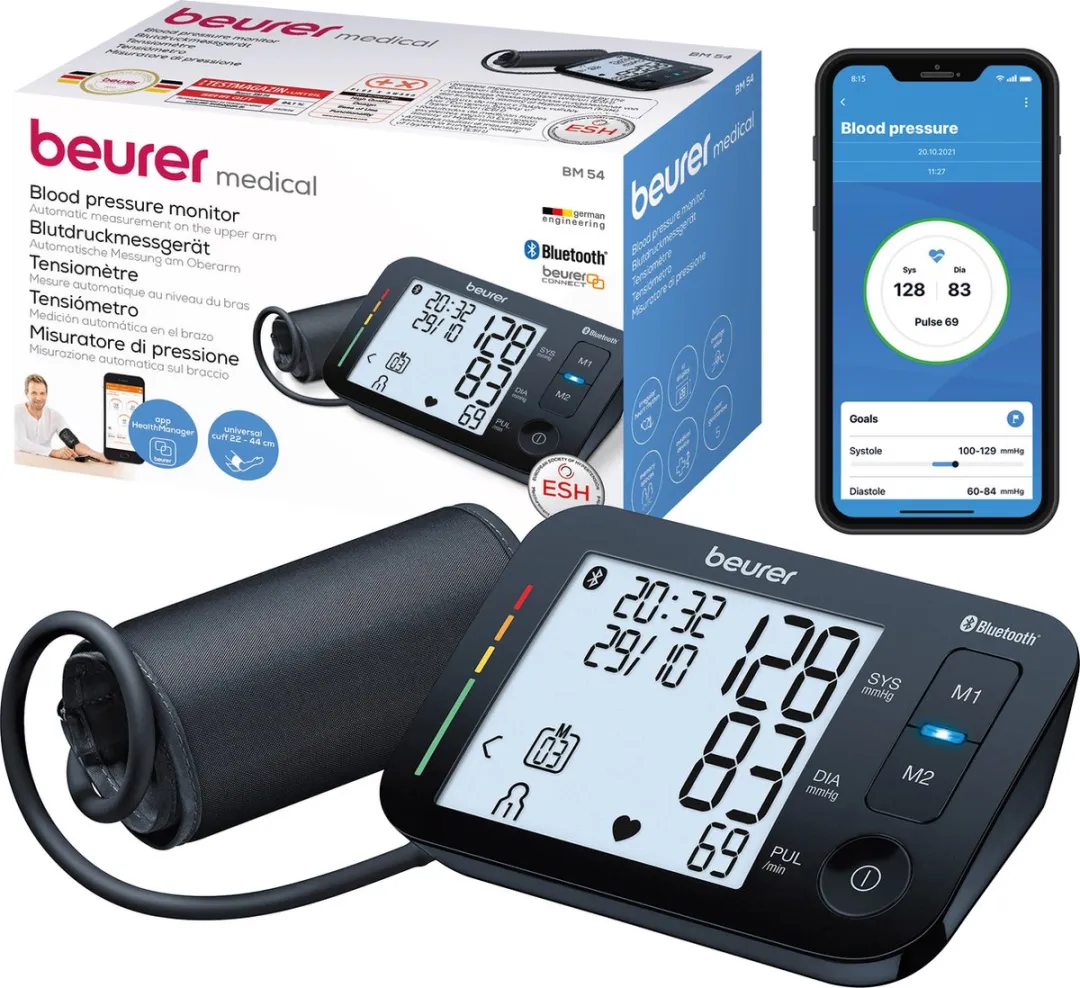 Beurer BM 54 Bloeddrukmeter - Bluetooth - XL Display - afbeelding 6 van 6