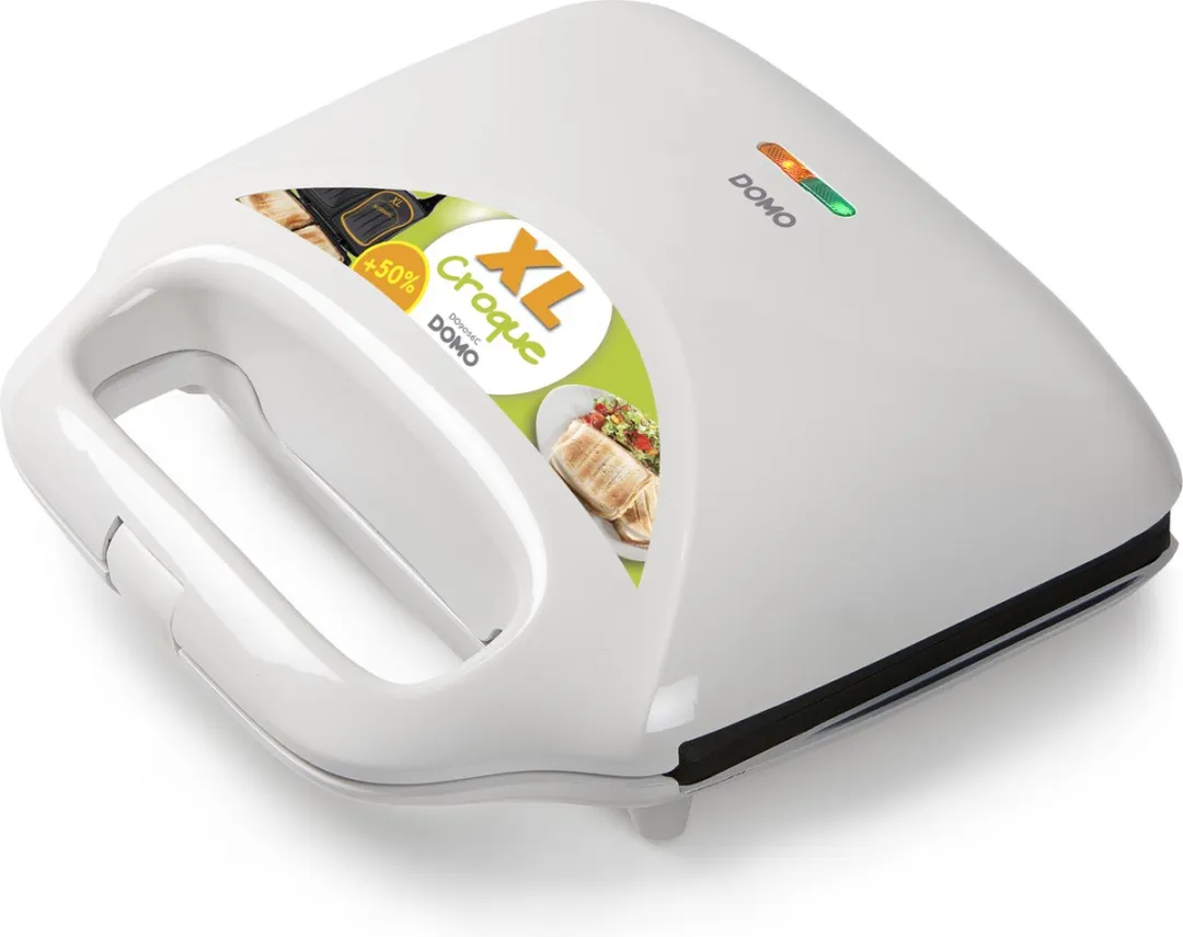 Domo DO9056C Croque XL Tostiapparaat - 900W - Wit