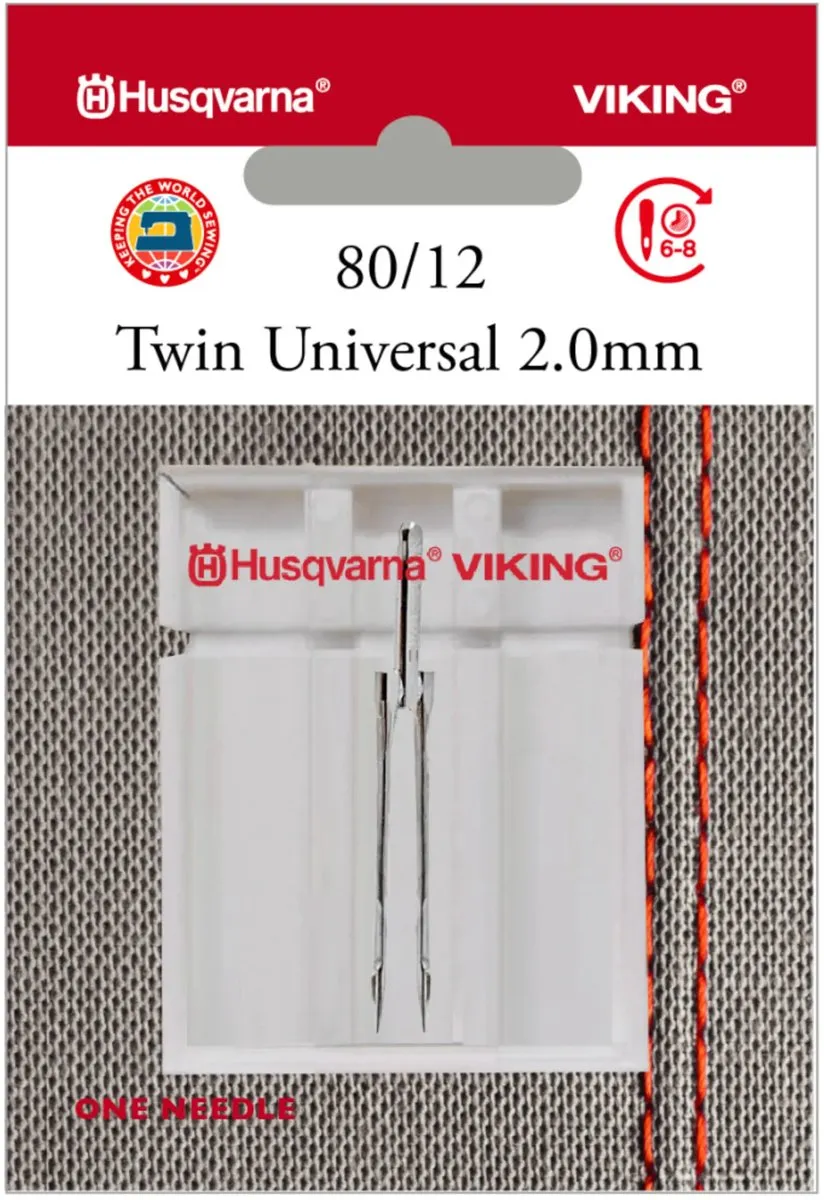 Husqvarna-Viking Tweelingnaald Universal 80/2mm