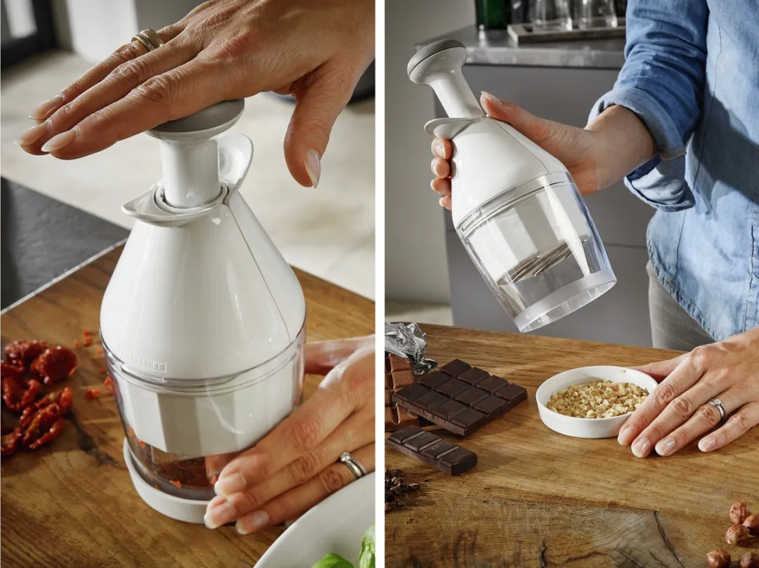 Leifheit Comfort & Clean Hakker - 3 Mesjes - 250ml