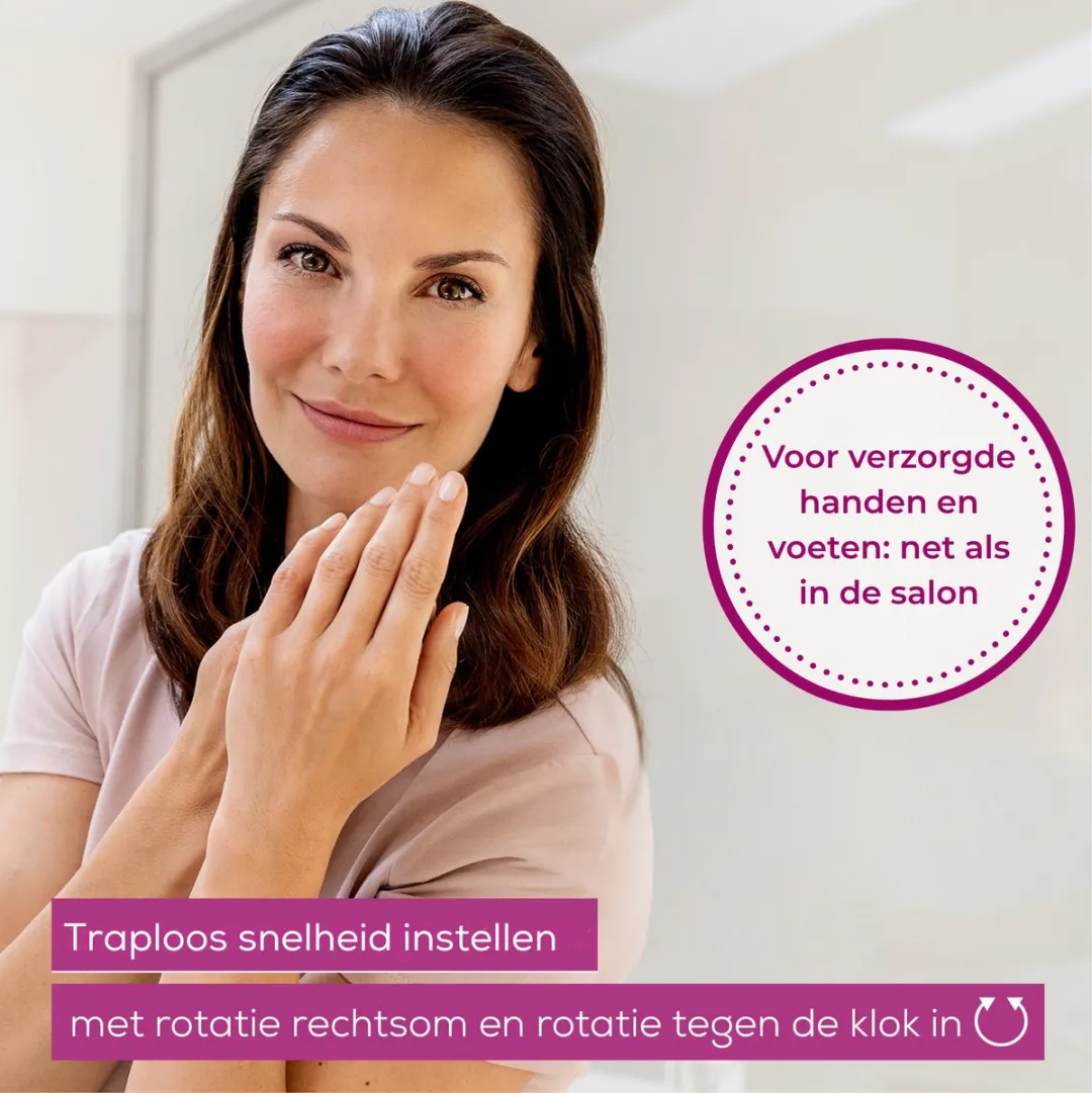 Beurer MP 52 Elektrisch Manicure/Pedicure Apparaat - 7 Opzetstukken - Wit-Roze