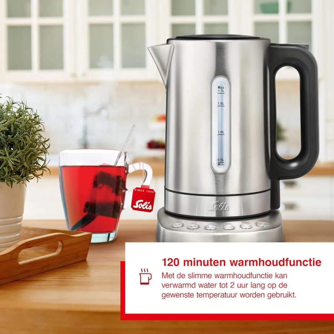 Solis Vario Temp 5516 Waterkoker 2200W - Zilver