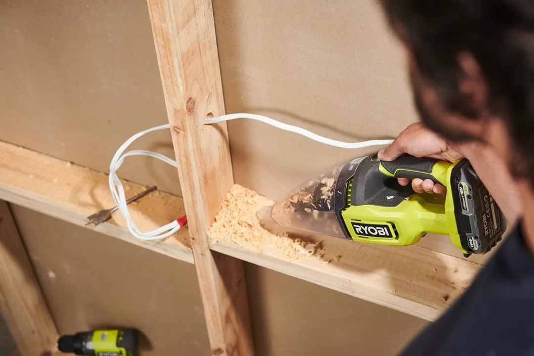 Ryobi ONE+ RHV18-0 Handstofzuiger - 0,6L - Geel - afbeelding 6 van 6
