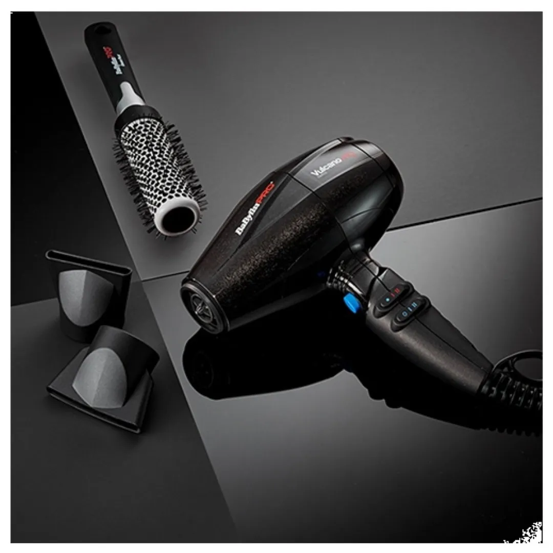BaBylissPRO Vulcano-HQ Föhn 2400W - Zwart