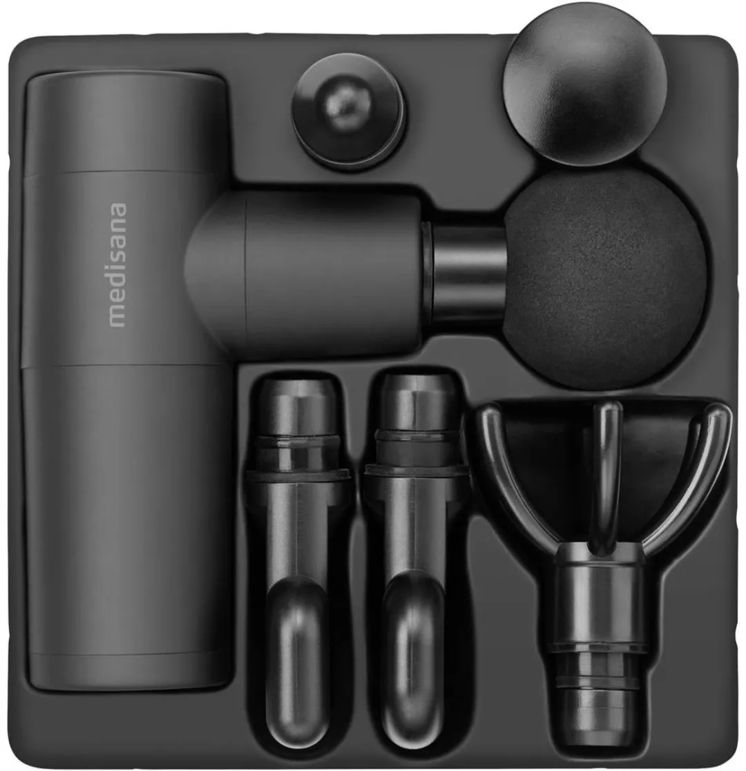 Medisana MG 150 Massagepistool - 6 Koppen - Zwart - afbeelding 6 van 6