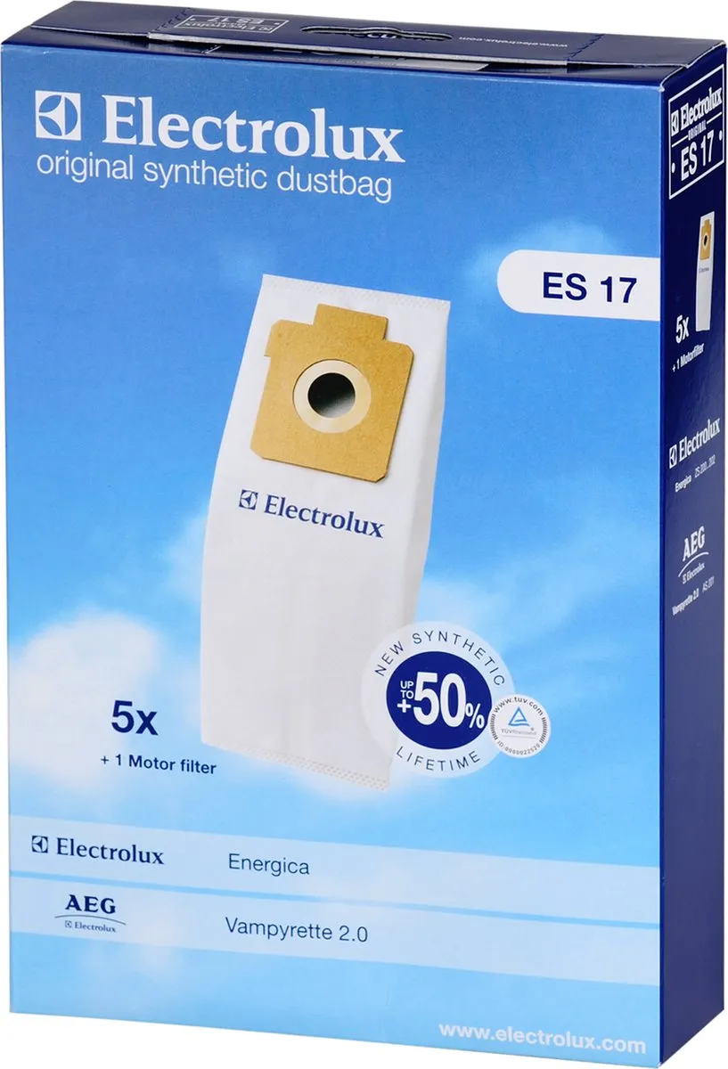 Electrolux Energica Stofzuigerzakken 20 Stuks (5x4) - o.a. AEG Vampyrette 2.0