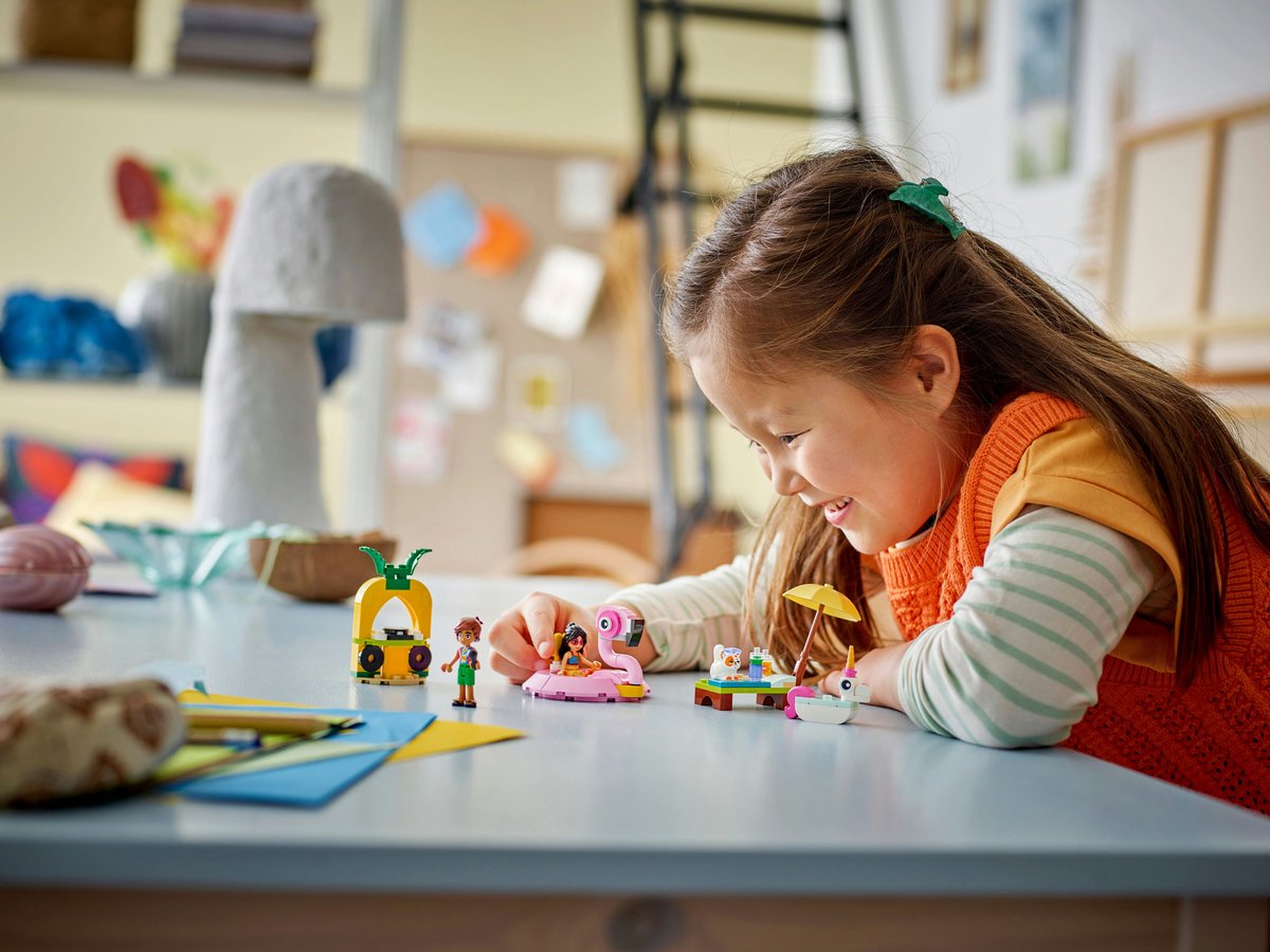 LEGO Friends Zwembadfeestje met Flamingo en Eenhoorn Speelgoed - 42658