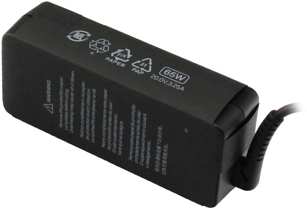Lenovo 01FR051 Oplader 65W - Zwart