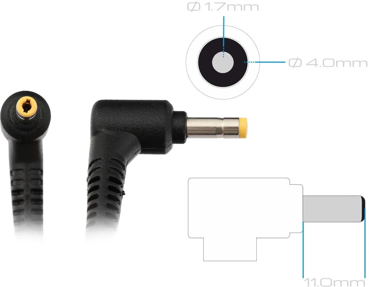 Lenovo 01FR051 Oplader 65W - Zwart