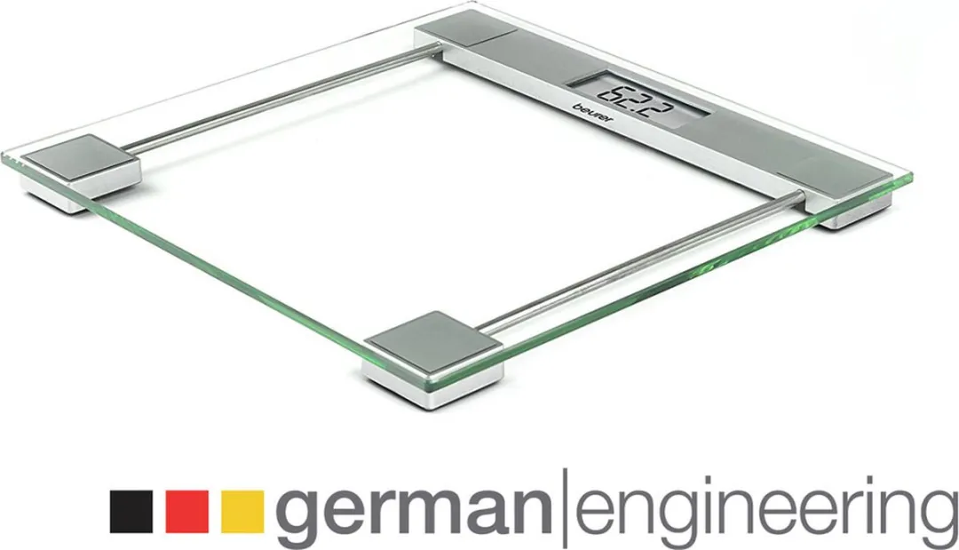 Beurer GS 11 Personenweegschaal - Digitaal 150kg - Transparant Glas - afbeelding 6 van 6
