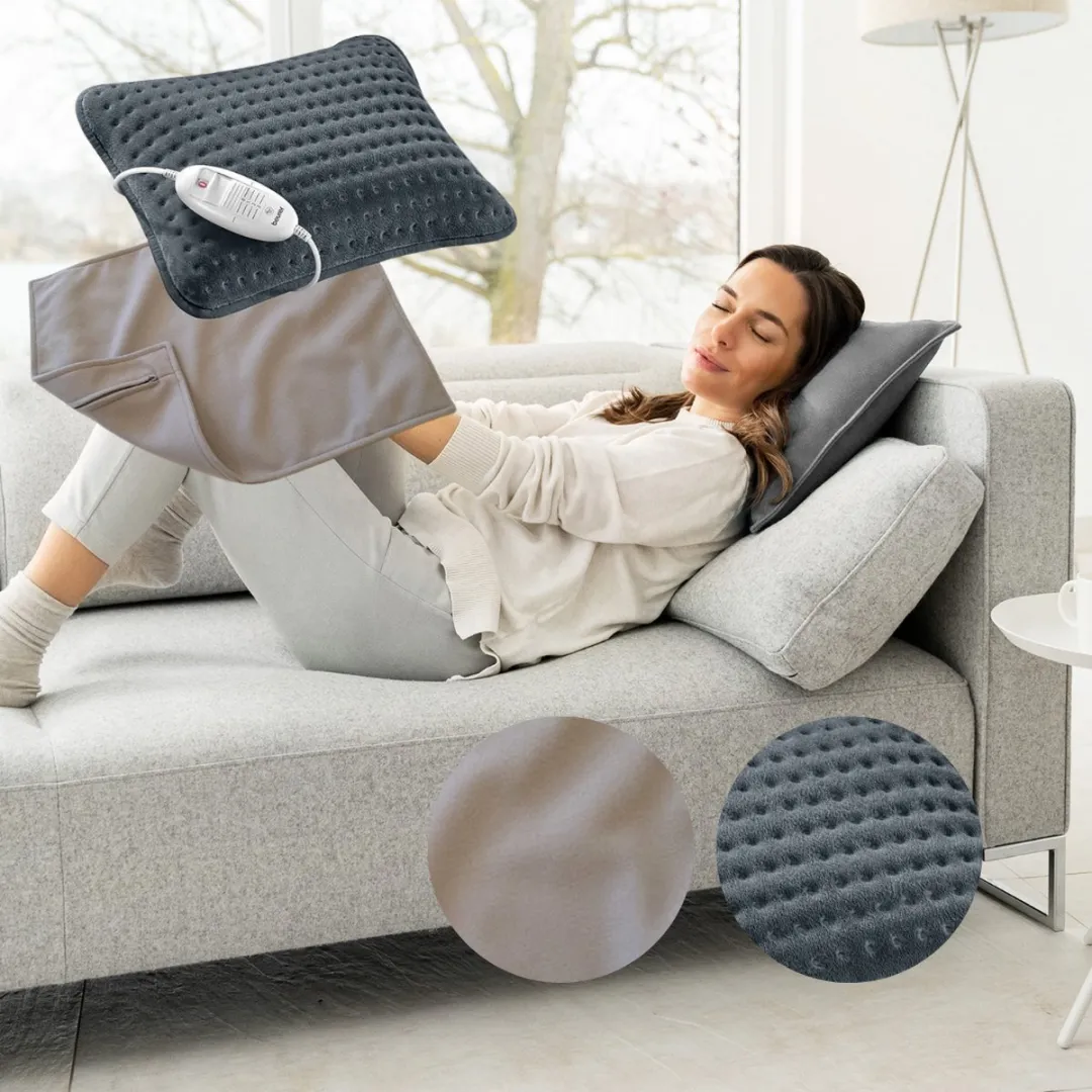 Beurer HK 48 Cosy Grey Warmtekussen 40x30cm - 3 standen