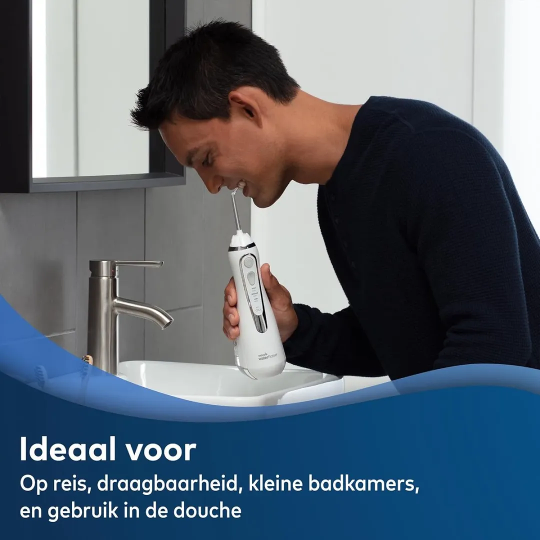 Waterpik WP-580 Draadloze Waterflosser - 200ml - 3 Snelheden - Wit