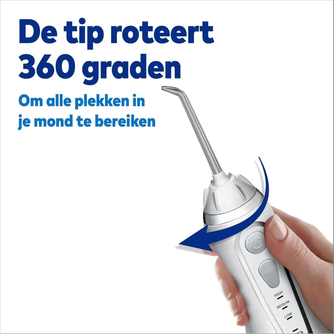 Waterpik WP-580 Draadloze Waterflosser - 200ml - 3 Snelheden - Wit