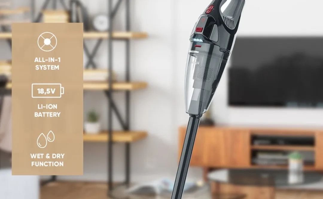 Severin HV 7147 Snoerloze Handstofzuiger - 0.65L Grijs/Zwart - afbeelding 6 van 6