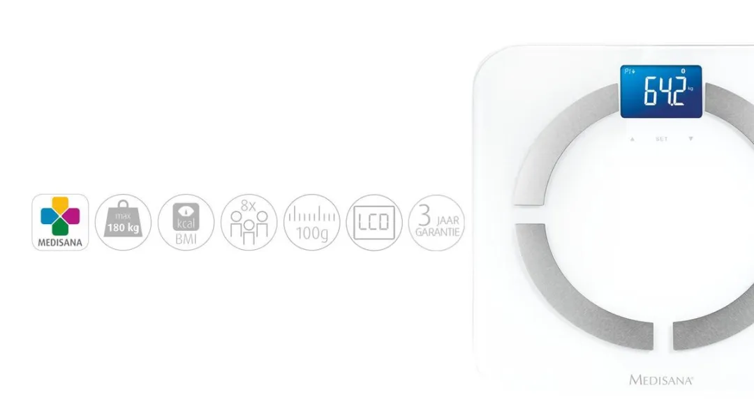 Medisana BS 430 Connect Lichaamsanalyseweegschaal - Wit