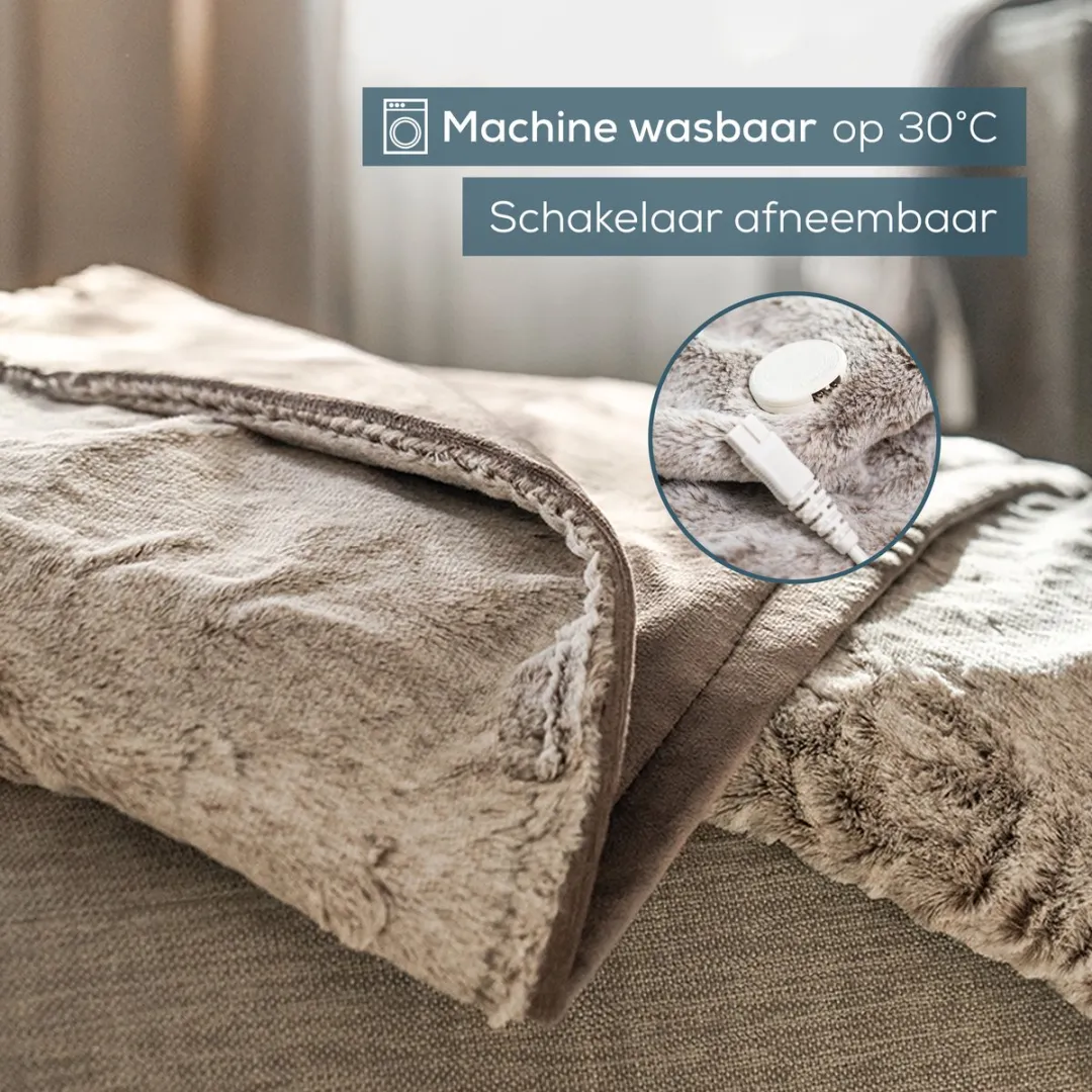 Beurer HD 150 XXL Warmtedeken 200x150cm Nordic Taupe - 110W