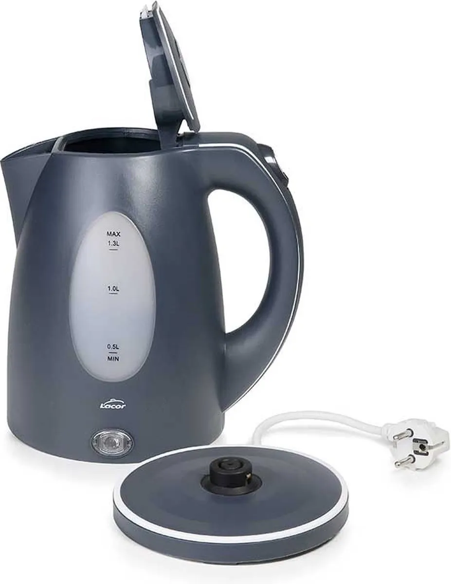 Lacor 69590 Waterkoker 1.3L - 2200W - Grijs