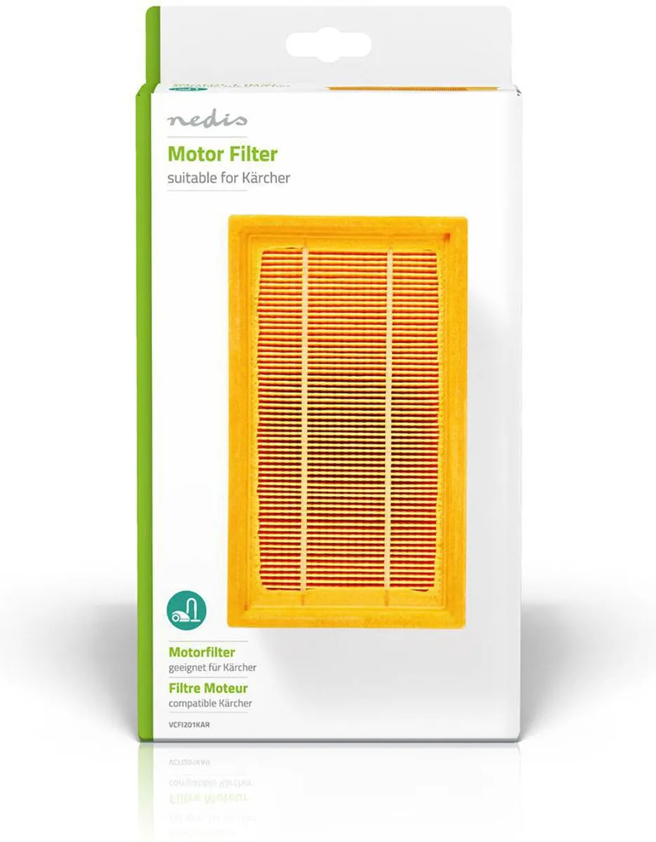 Nedis Motorfilter VCFI201KAR - Geel - o.a. Kärcher