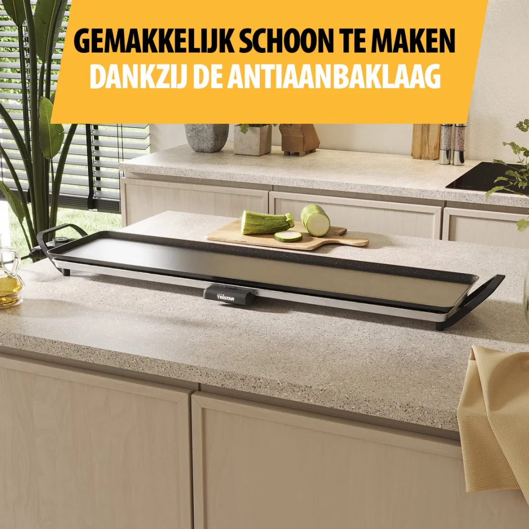 Tristar BP-2669 Tafelgrill XL 90x23cm - 1800W - Zwart