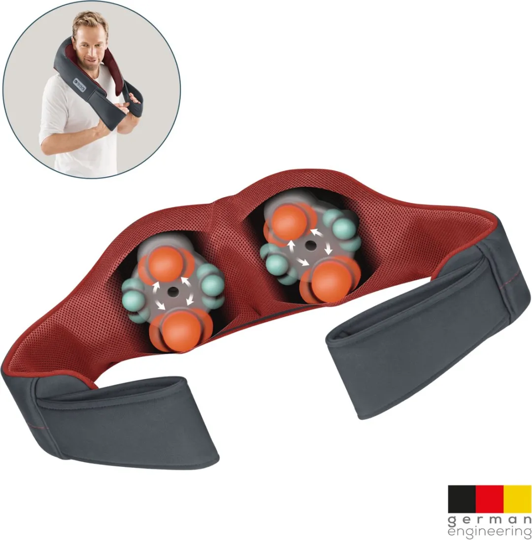 Beurer MG 151 3D Shiatsu Massagekussen - 8 Koppen - 3 Intensiteiten - Licht & Verwarming