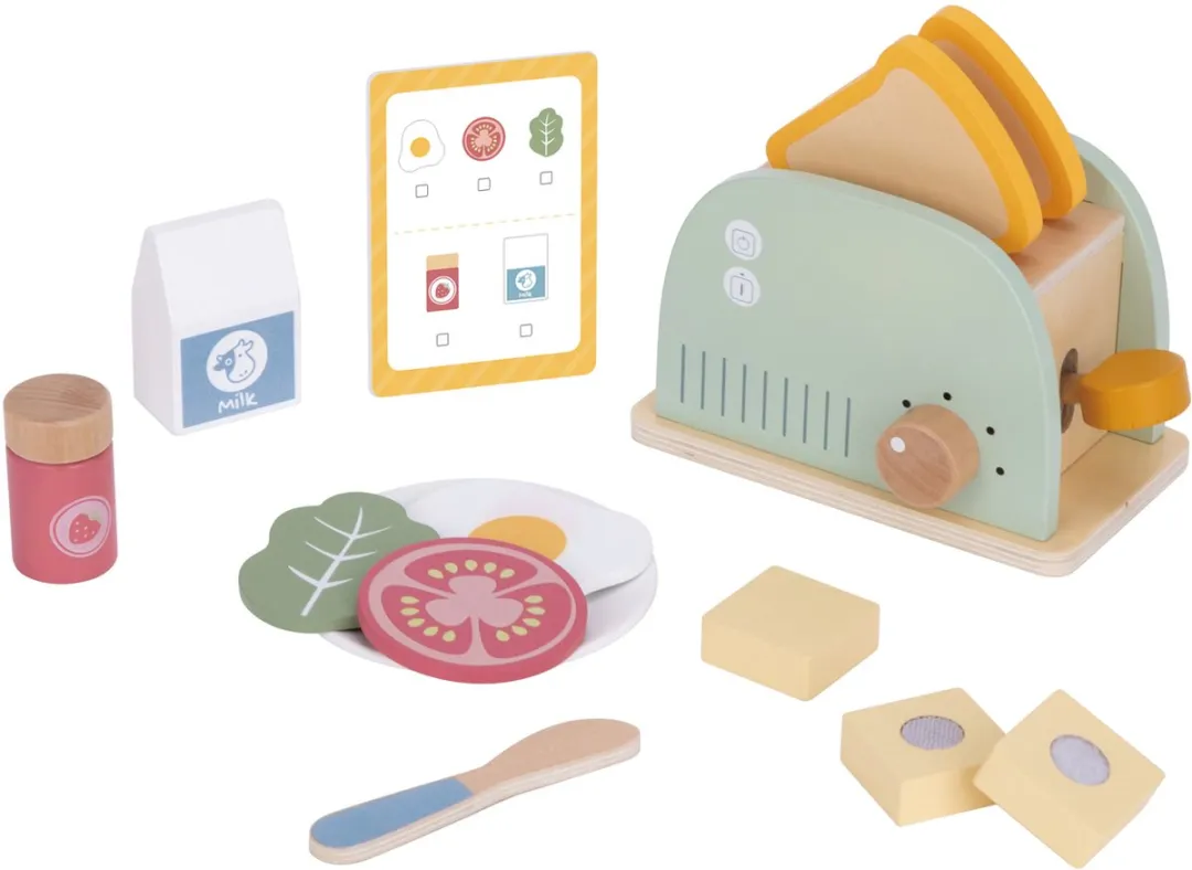 Tooky Toy Houten Broodrooster 2 Sneden