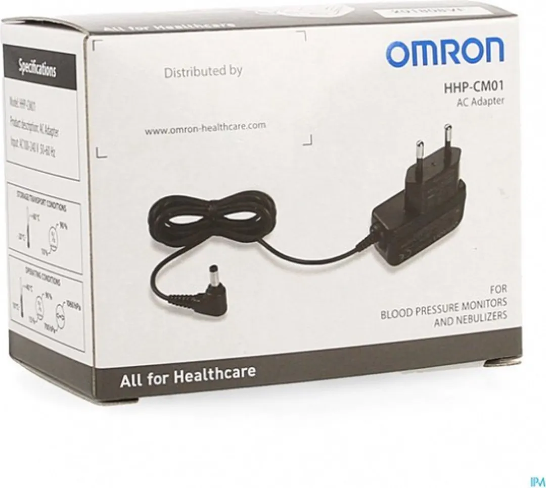 OMRON Powerline Adapter Universeel - Netadapter - Laadsnoer - AC Adapter - Oplader voor Bloeddrukmeter & Inhalator