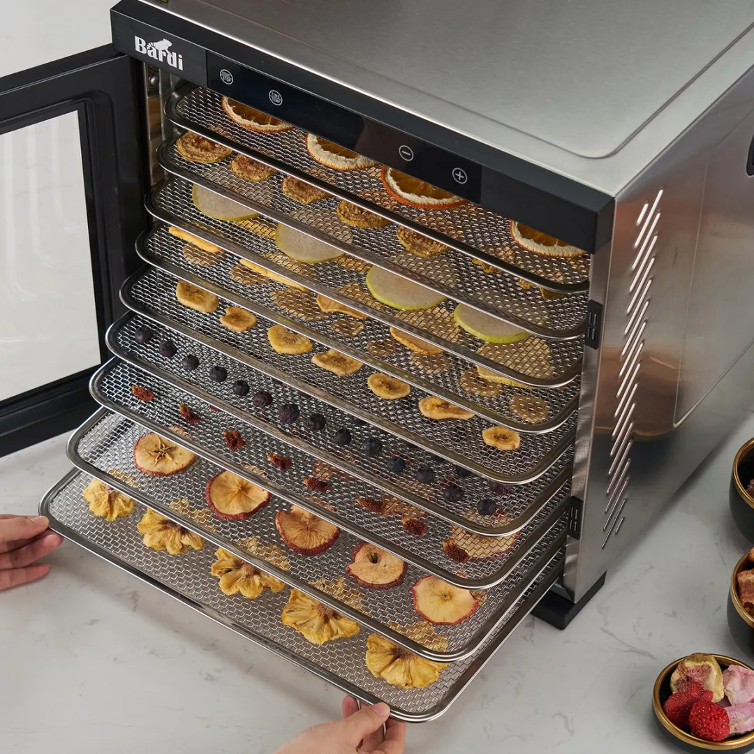 Bardi Professionele Voedseldroger 50378 - 10 Lagen - 1000W - 8 Programma's - afbeelding 6 van 6