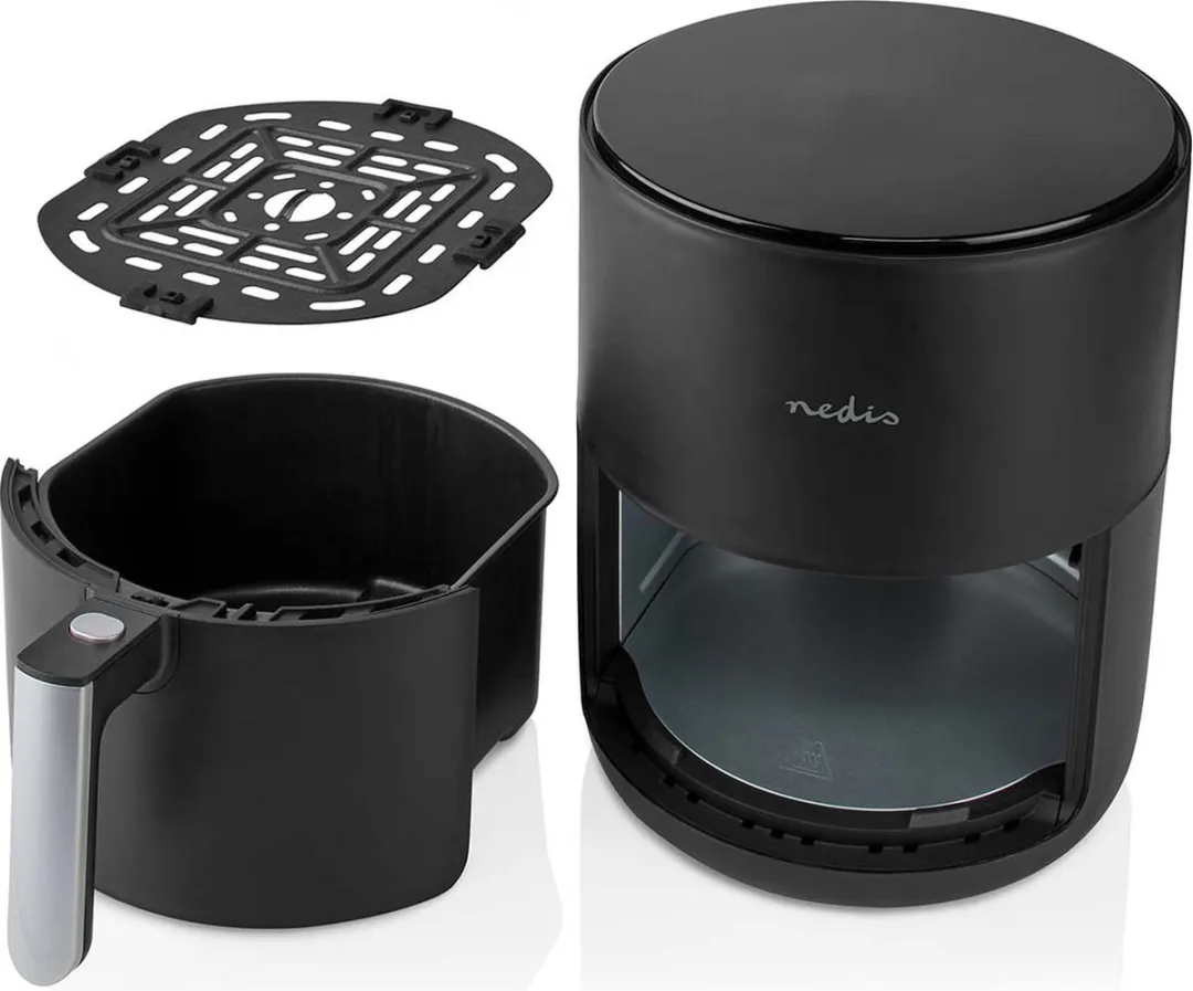 Nedis Heteluchtfriteuse 3L - 8 Programma's - 1500W - Zwart