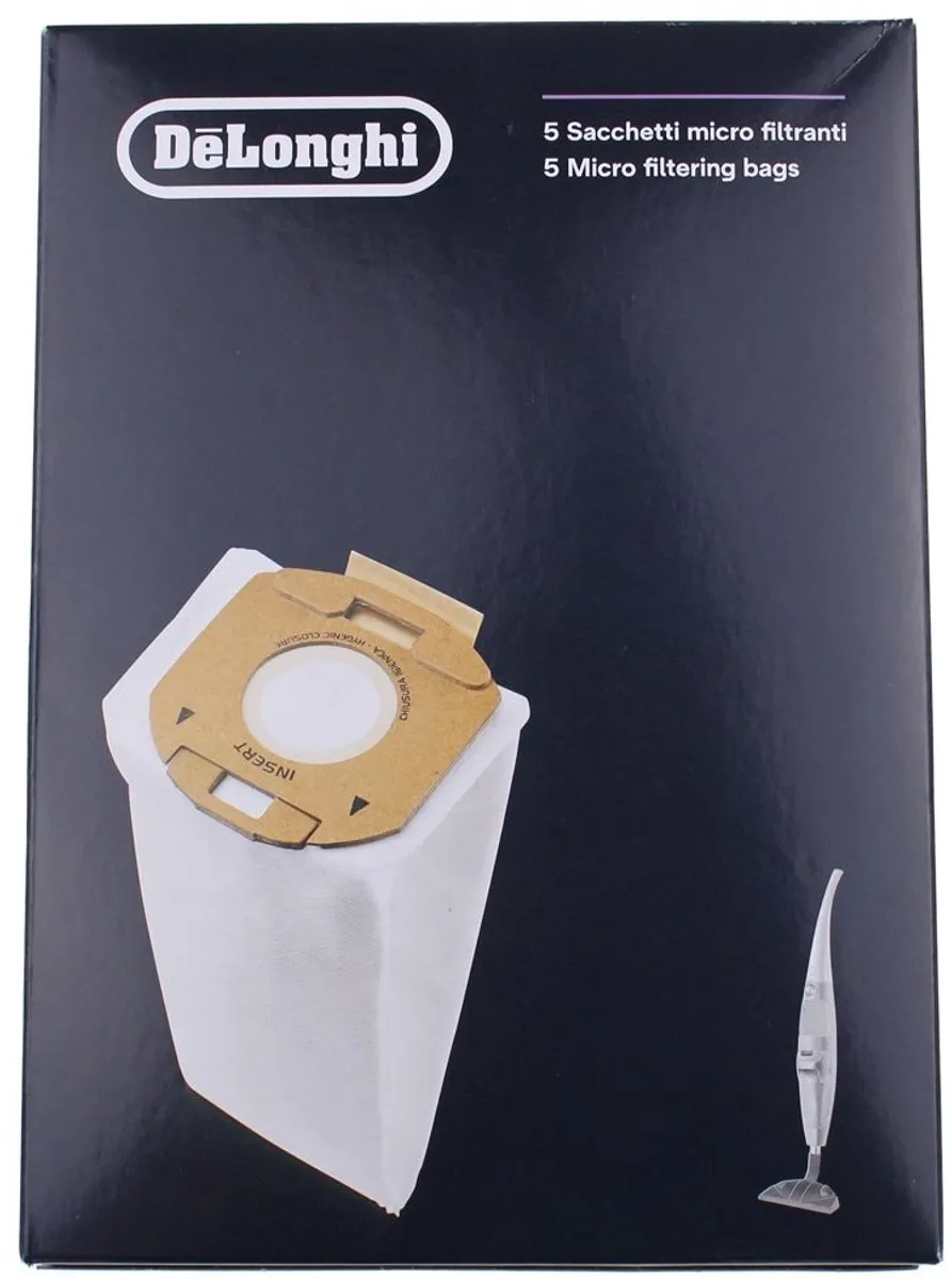 De'Longhi DLS35 Stofzuigerzakken - 5 Stuks